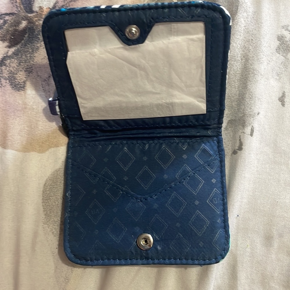 Pattern Blue wallet - Picture 3 of 3